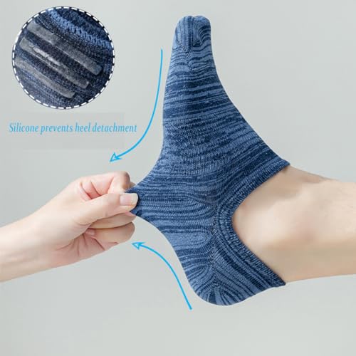 YWSLRC No Show Socks Mens Low Cut Short Anti-slid Loafer Sneaker Novelty Casual Invisible Liner Socks 6/12 Pairs3