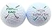Happy Fathers Day Set of 2 Golf Ball Gift Pack for PARfect Golfer Dad