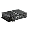 KINGDEL Industrial Computer, Fanless Mini Desktop PC with Celeron Dual Core CPU, 4GB RAM, 64GB SSD, HD Graphics, 2xNICs, 4xCOM RS232, HD Port, 4xUSB 3.0