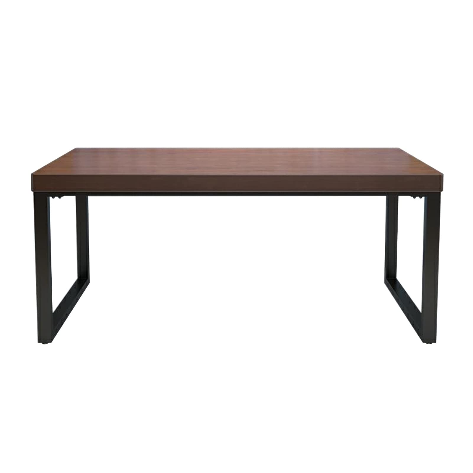 Biurko komputerowe z litego drewna z kutego żelaza, grubość biurka 5 cm, domowe biuro, laptop, stolik pod komputer, stół do gier, łatwy w montażu (jeden kolor, 180 x 80 x 75 cm)