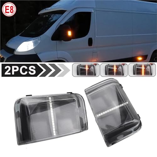 Luces de espejo Citroen Jumper para evitar colisiones laterales con LED dinámico ámbar 2