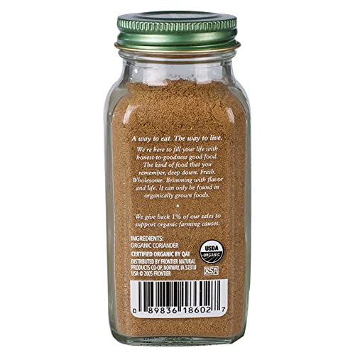 Image of Simply Organic Ground Coriander Seed, Rich, Warm Earthy Yet Fruity Flavor, Bright Aroma, Slight Citrus Undertones, 2.29 Ounce (Pack of 2)