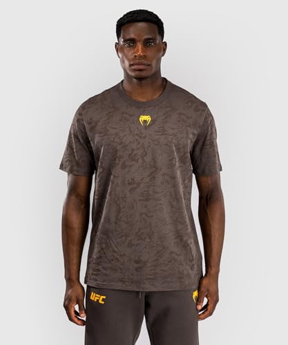 Venum UFC Fusion Fight Week T-Shirt à Manches Courtes pour Hommes - Marron Terrestre - XXL