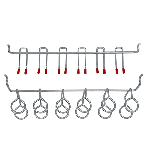 228PKS Pegboard Hooks Assortment with Metal Hooks Sets, Pegboard Bins, Peg Locks for Organizing Storage System Tools Accessories - Thumbnail 2