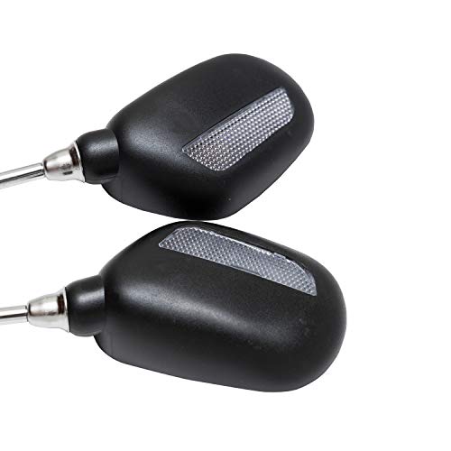 Bike Handlebar Rearview Mirror - Reflective Cycling Wide Angle 360D Rotation 0.875Inch Mount For Mtb Bmx Mountain Road Bicycle, 2 Pack (Plastic-Bar On) #TOP6