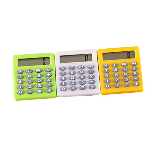 HAPINARY Test Calculator 3pc Calculator for Test Portable Calculator Portable Electronic Calculator Kids Calculator Student Mini Computer Compact Calculator