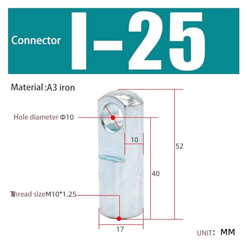 Accesorios de cilindro conector tipo I I-100 para automatización 8