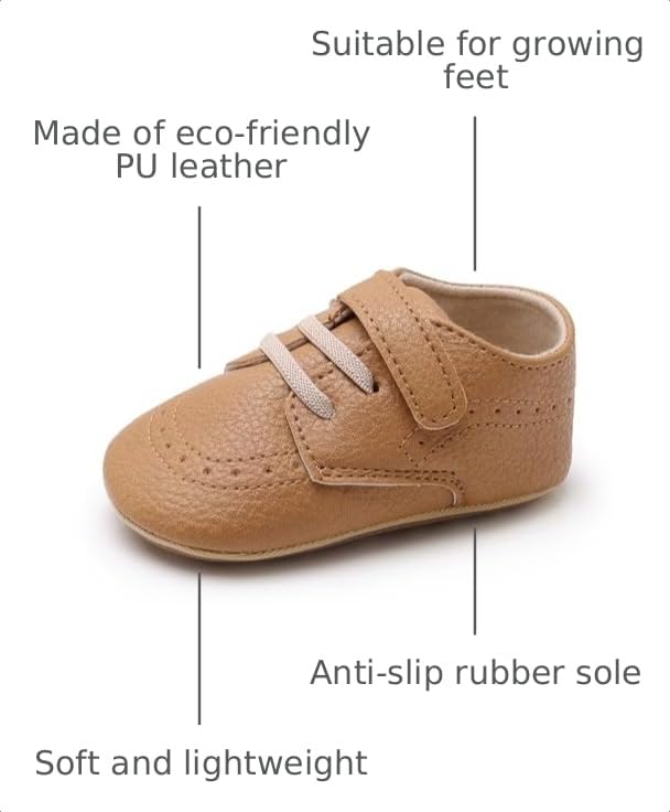 Image of RVROVIC Baby Boys Girls Anti-Slip Sneakers Soft Ankle Boots Toddler First Walkers Newborn Crib Shoes