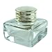 Clear Cut Glass Inkwell Antique Reproduction