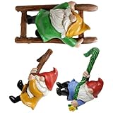 Statue de jardin en résine : cet ensemble de gnomes décoratifs offre de nombreuses possibilités pour créer un micro-paysage unique dans votre jardin ou votre cour. décorations extérieures pour la cour