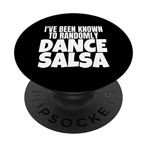 Salsa bailarina ropa que he sido conocido para bailar salsa al azar PopSockets PopGrip Intercambiable