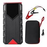 Denash Starthilfegerät für Autobatterien, 3000 A Spitzenleistung, 30000 MAh Tragbare Powerbank mit Taschenlampe, USB PD65W Schnellladefunktion, 400 Lm LED-Licht, für Fahrzeuge mit