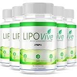 (5 Pack) Lipovive Advanced Formula Lipovive Capsules, Lipovive Maximum Strength Overall Health & Wellness Support Supplement Supplement, Lipovive Health Management Support Reviews (300 Capsules)