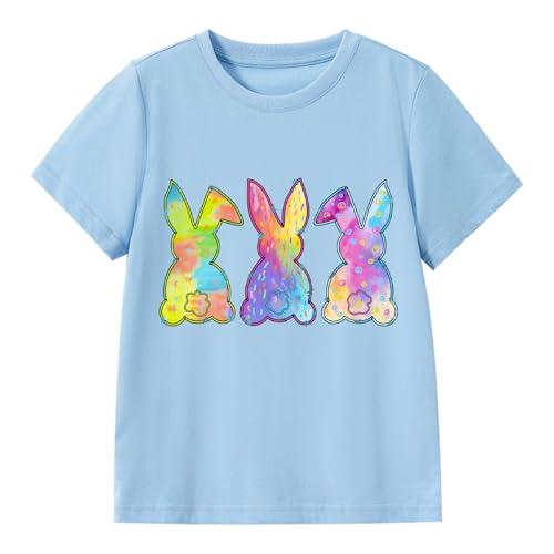 Image of Kids Easter Shirt Chick Short Sleeve Tee Tops for Toddler Girls Boys Easter Outfit Clothes 2-7 Years