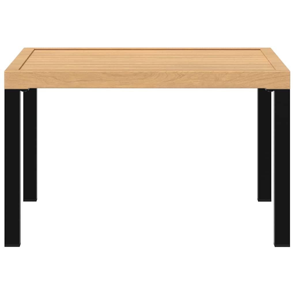 vidaXL Table Basse de Jardin Noir 65x65x40 cm Aluminium