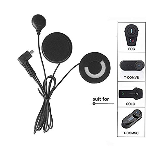 FreedConn Microphone Headphone Speaker Soft Cable Headset Accessory for Motorcycle Helmet Bluetooth Interphone