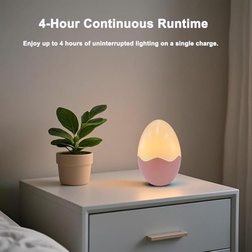 Lámpara de noche para bebé con 7 colores, recargable miniatura 7