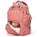 Baby Diaper Bag Large Capacity Baby Bag Multi-Function Waterproof Travel Maternity Nappy Bag for Mom and Dad with Stroller Straps,Pink