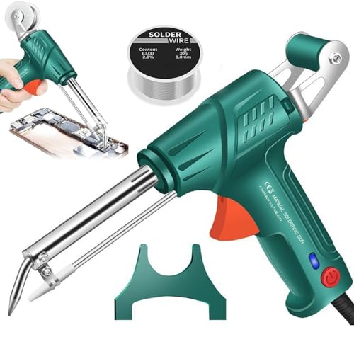 German-Precision Internally Heated Industrial Welding Tools, 2026 Upgraded Precision Welder Machine, Multi-function Soldering Iron Soldering Gun Set for Quick Professional Touch-ups (Green 2 pieces)