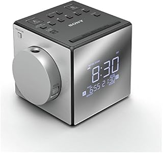 Sony ICFC1PJ.CEK Clock Radio with Time Projector - Black/Silver