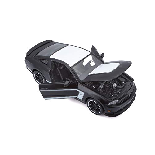 Ford Mustang Maisto 1:24 Die-Cast Negro Mate miniatura 4