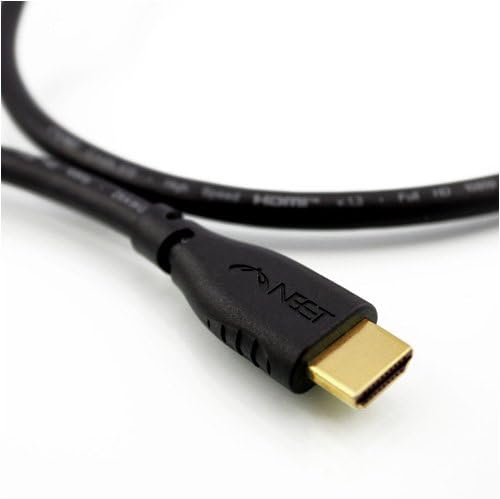 Neet - HDMI Cable 3m - HDMI 2.0b -1080p 3D 4k UHD + HDR - HIGH-SPEED with Ethernet and Audio Return Channel - Cat2 - Genuine 28awg High Quality lead - Black Line