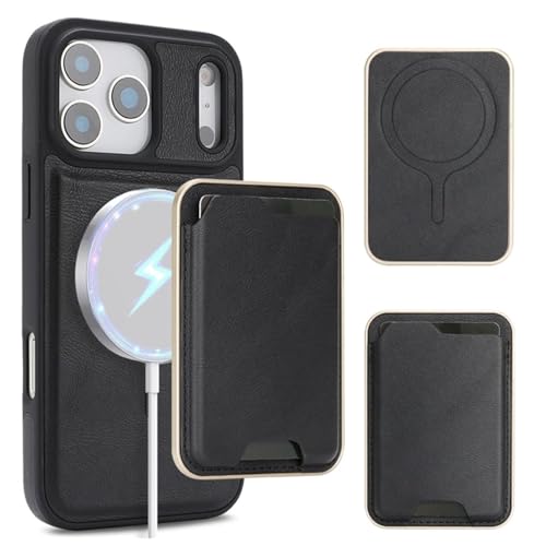Coque iPhone 17 Air en cuir PU chic et élégant compatible MagSafe