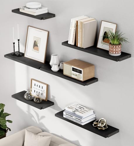 Pipishell Floating Shelves Set of 6