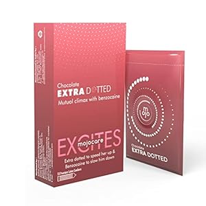 Mojocare Excites – Condoms Pack of 10 (Extra Dotted Chocolate)