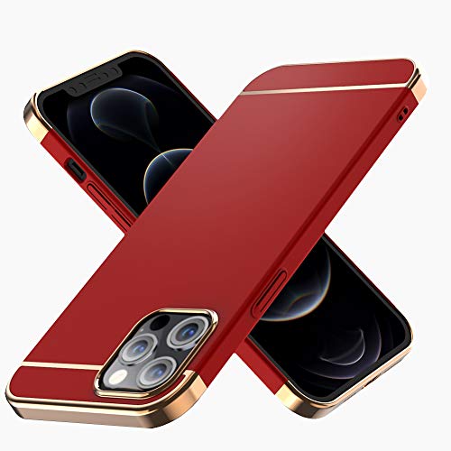 iPhone 12 / iPhone 12 Pro Case 6.1 inch (2020 Release), Slim Fit Ultra Thin Hard Plastic Anti Fingerprint Protective Cover, Compatible with Magsafe Charger