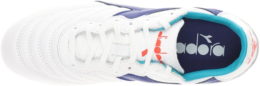 Diadora Brasil GR LT+ MDPU - Premium Leather Water Resistant Soccer Cleats with Firm Ground Sole and Classic Silhouette