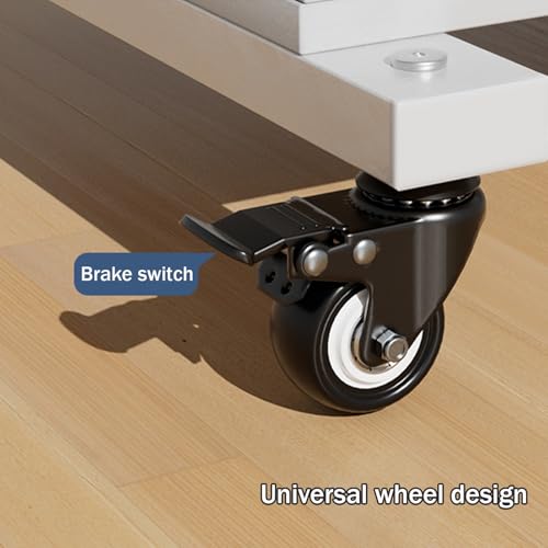Soporte móvil para TV con ruedas y almacenamiento miniatura 6