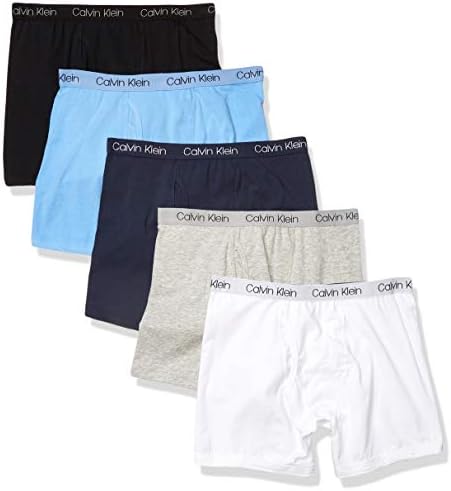 Calvin Klein Kids Boys' Modern Cotton Boxer Brief Underwear 5-Pack
