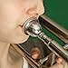 12C Trombone Mouthpiece, Brass Material, Silver Plated, Compatible with Most Alto Trombones, Good Sound Quality, Ideal Trombone Lovers or Beginners, 8cm Total Length
