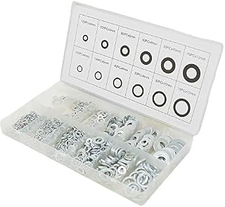 Dapetz ® 790 Pieces of Flat & Spring Stainless Steel Assorted washers Set, it is Rust Resistant and it Comes in a Storage case and it is Ideal for Home Decoration, and Office Repairs.