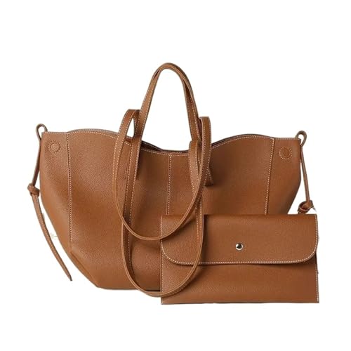 Sac fourre-tout en cuir véritable chic et élégant pour femme moderne