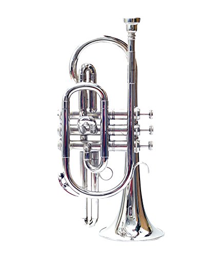 NASIR ALI CORNET Bb PITCH NICKEL SILVER WITH FREE HARD CASE AND MP