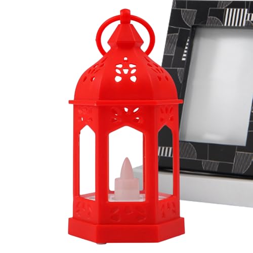 Genérico Lámparas Marroquíes Decorativas | Vela Electrica Decorativa Con Pilas - Portalinternas para Decoración de Bodas | Para Fiestas Bodas Mesas De Café Dormitorio Y Sala De Estar