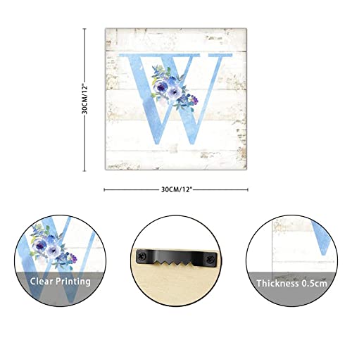 Monogramme lettre W bois decoration murale chargee de douceur