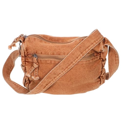 Sac fourre-tout léger multi-poches HANABASS en toile jean résistante grande capacité
