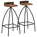 vidaXL 2X Chaise de Bar Bois Recyclé Massif Chaise Bistro Tabouret de Bar