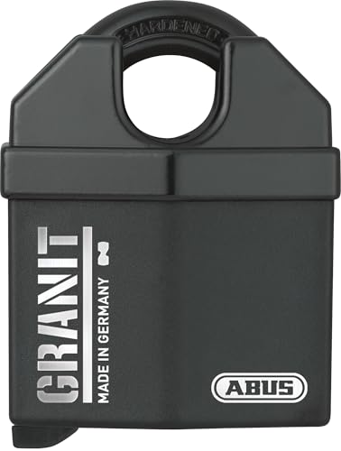 ABUS Cadenas Granit 37/60 #SZP pour une utilisation en extérieur - avec carte de sécurité - en acier spécial trempé - Niveau de sécurité ABUS 10 - Noir