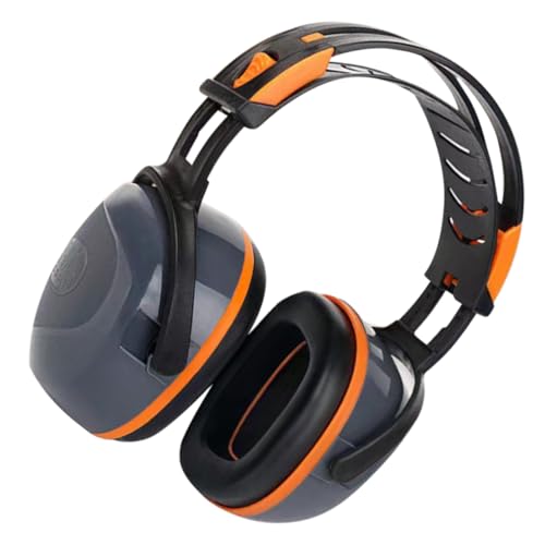 Gatuida Noise Reduction Earmuffs with Comfortable Padded Headband Durable Abs Hearing Protection for Loud Environments for Construction Drumming Camping and Sporting Events