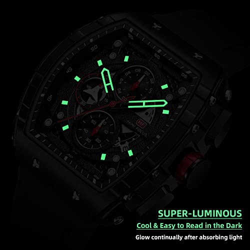 Mini Focus Men's Watch Fashion Sport Wrist Watches (Chronograph/Waterproof/Luminous/Calendar) Silicon Strap Quartz Watch for Men