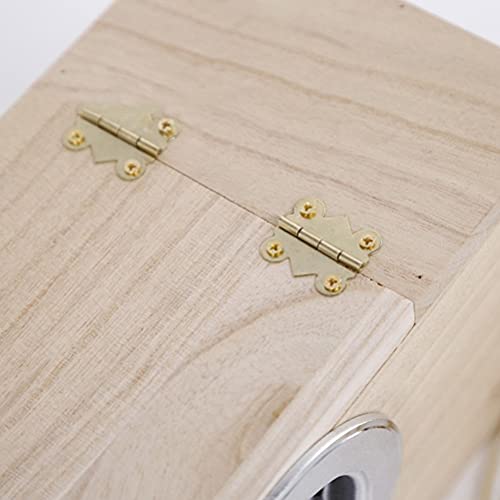 iplusmile Vogel Accessoire 40 STKS Papegaai Nest Box Accessoires Anti- bijt Ring Vlinder Scharnier Lock met Schroef - Afbeelding 4