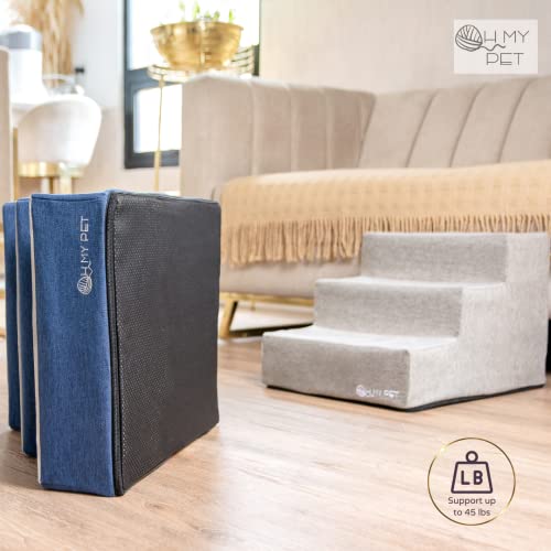 3-Step-Pet-Stairs-for-Small-Dogs-and-Cats-Portable-Ramp-Stairs-for-Couch-Sofa-High-Bed-Climbing-Non-Slip-Balanced-Step-Support-Paw-Safe-Easy-to-Assemble-Dark-Blue-Light-Gray - Cucciolini Doodles   3-Step-Pet-Stairs-for-Small-Dogs-and-Cats-Portable-Ramp-Stairs-for-Couch-Sofa-High-Bed-Climbing-Non-Slip-Balanced-Step-Support-Paw-Safe-Easy-to-Assemble-Dark-Blue-Light-Gray