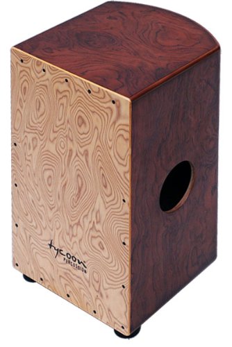 Tycoon Percussion 29 Roundback Series Bubinga Cajon With Makah-Burl Front Plate