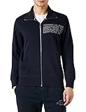 HOCHWERTIGES MATERIAL: Der bequeme Hoodie mit Reißverschluss besteht aus 70% Übergangs-Baumwolle, 30% recyceltem Polyester.