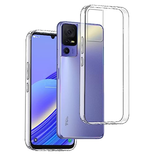 REY Cover in Gel TPU Trasparente per TCL 205, Ultra Sottile 0,33