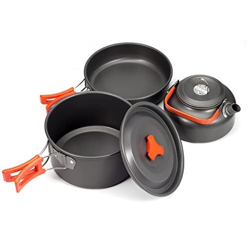 CAMPINGAZ TREKKING KIT PADELLE PENTOLE ALLUMINIO 5 PEZZI DA CAMPEGGIO ESCURSIONI